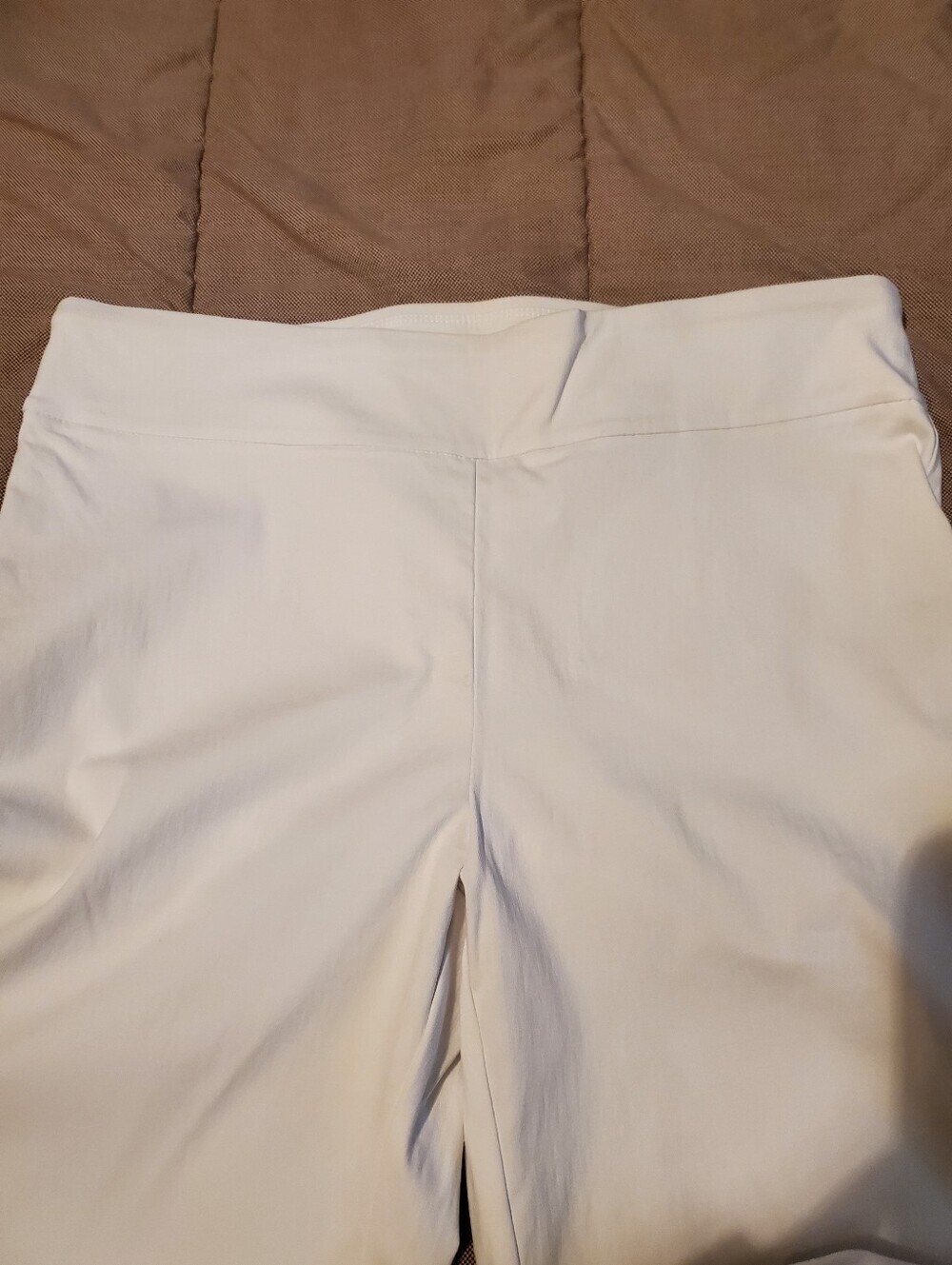 J.McLaughlin Slim Straight Leg Elastic Waist Pull-On Pants White size 14 - Picture 6 of 10